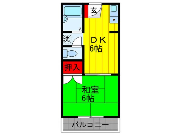 Ｋ・サンハイムの物件間取画像